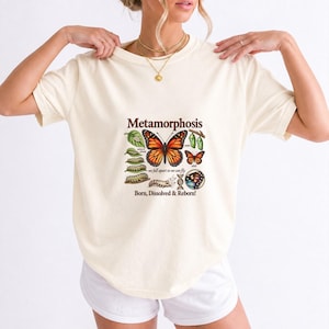 Metamorphosis Monarch Butterfly Comfort Colors Shirt product mockup, image 11