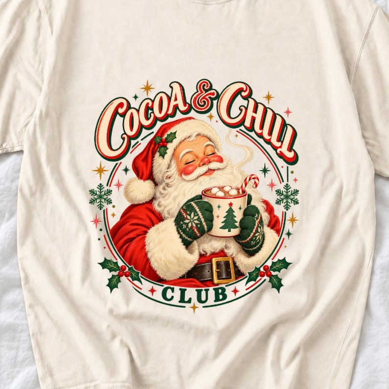 Ретро-Санта «Cocoa & Chill Club»