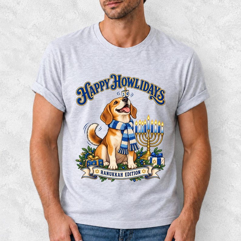 Собака «Happy Howlidays — Hanukkah Edition»