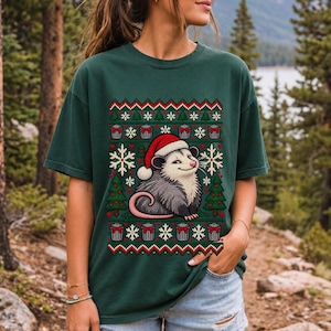 «Уродливый свитер» с опоссумом (faux knit)