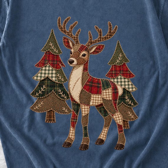 Plaid Reindeer Christmas Shirt by AeroBeloved
