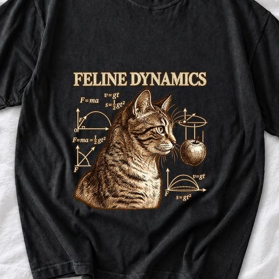 Feline Dynamics Science Cat Shirt by AeroBeloved