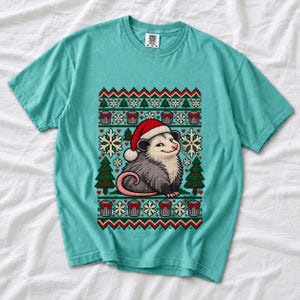 «Уродливый свитер» с опоссумом (faux knit)