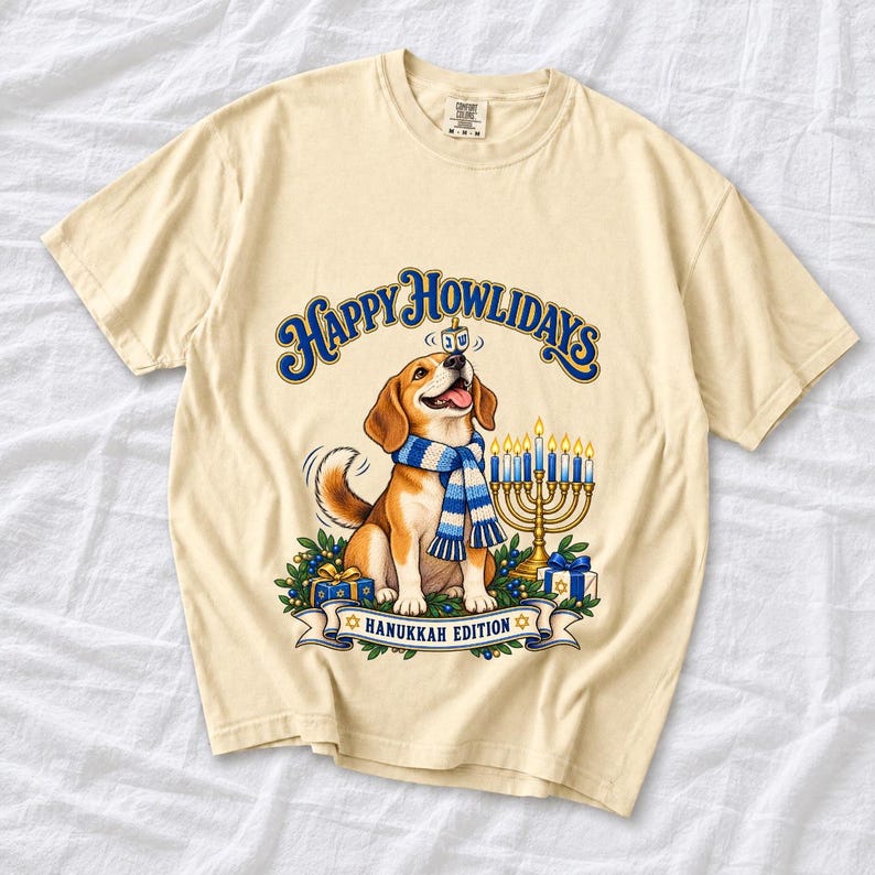 Собака «Happy Howlidays — Hanukkah Edition»