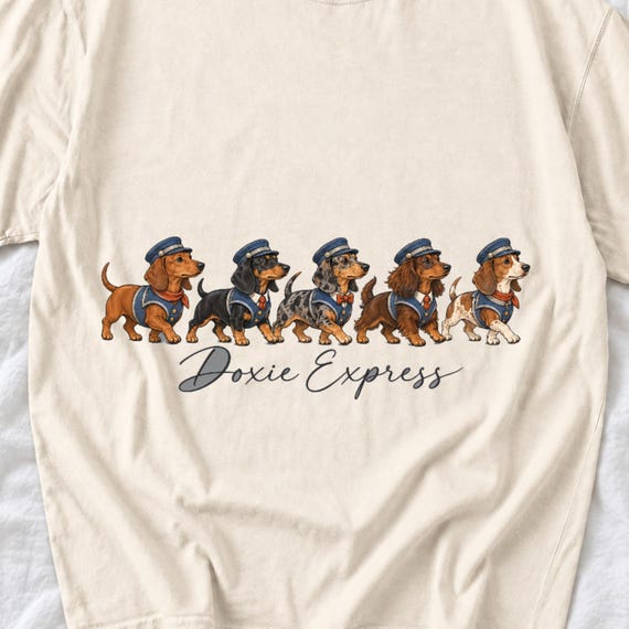 Doxie Express Dachshund Shirt by AeroBeloved
