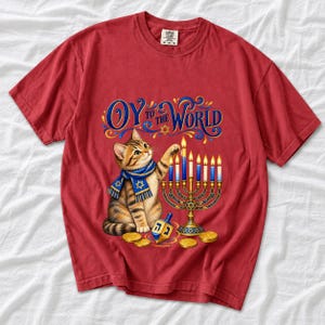 Кот и менора «Oy to the World»