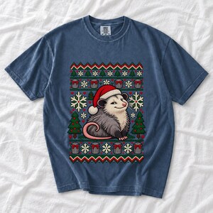 «Уродливый свитер» с опоссумом (faux knit)
