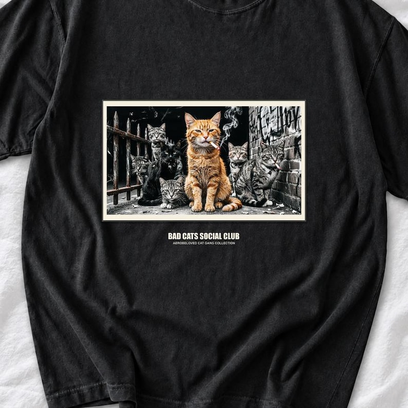 Bad Cats Social Club Shirt by AeroBeloved