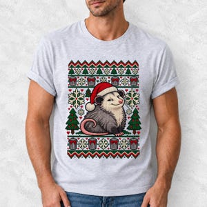 «Уродливый свитер» с опоссумом (faux knit)