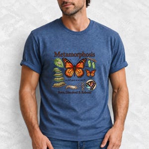 Metamorphosis Monarch Butterfly Comfort Colors Shirt product mockup, image 16