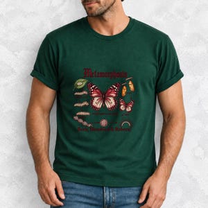 Gothic Metamorphosis Butterfly Comfort Colors Shirt product mockup, image 15