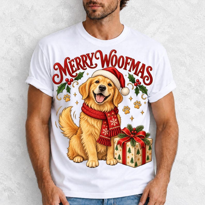 Golden retriever «Merry Woofmas» (старт серии пород)