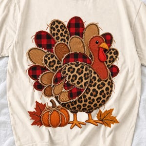 Индейка «рваная аппликация» (faux reverse applique)