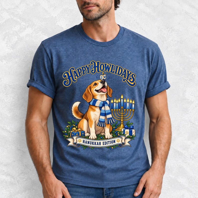 Собака «Happy Howlidays — Hanukkah Edition»