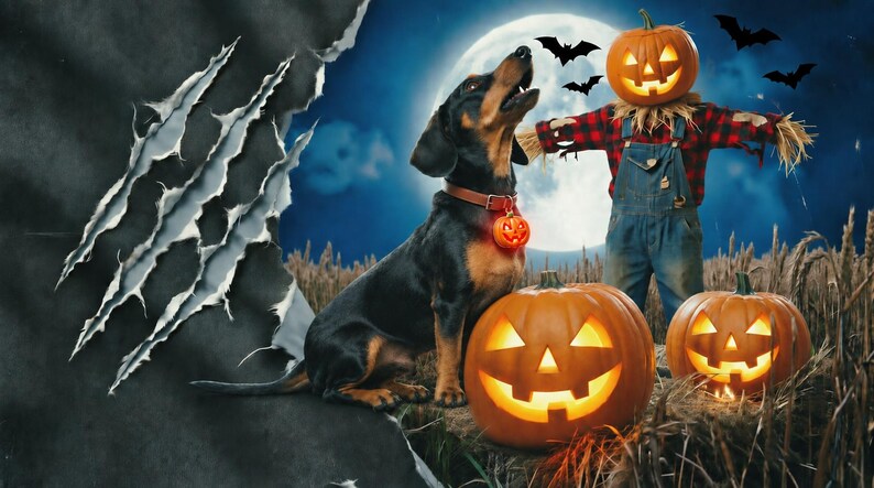 Dachshund Halloween Hoodie, Howling Wiener Dog Hoodie, Pumpkin Doxie Sweatshirt, Dachshund Mom Hoodie Gift image 5