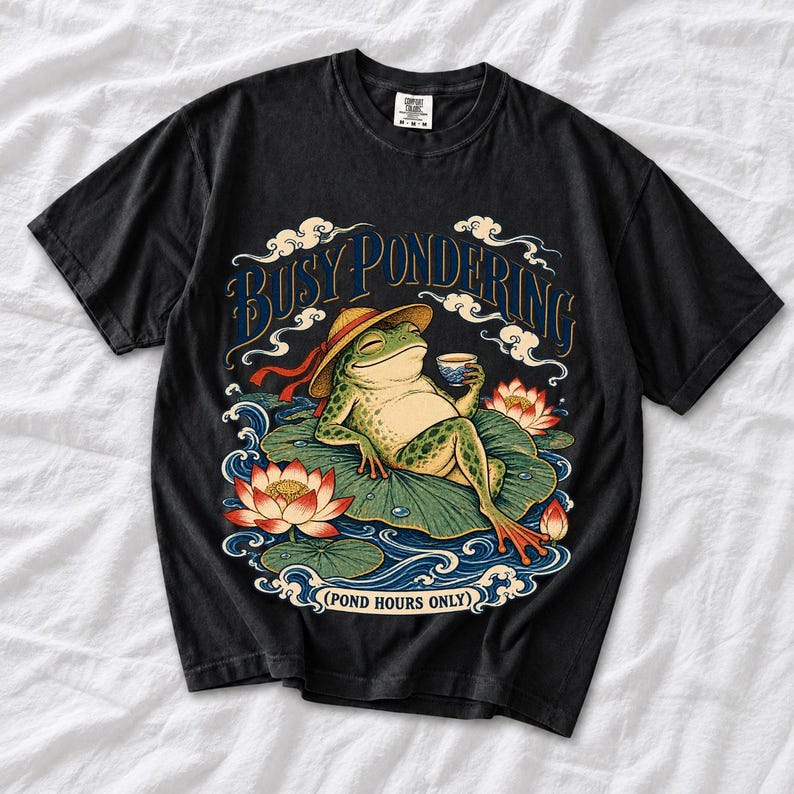 Лягушка «Busy Pondering (Pond Hours Only)»