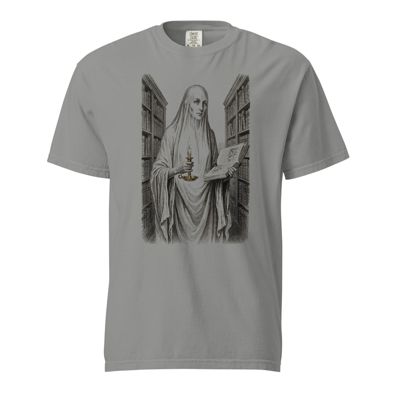 Ghost Librarian Haunted Library Shirt by AeroBeloved