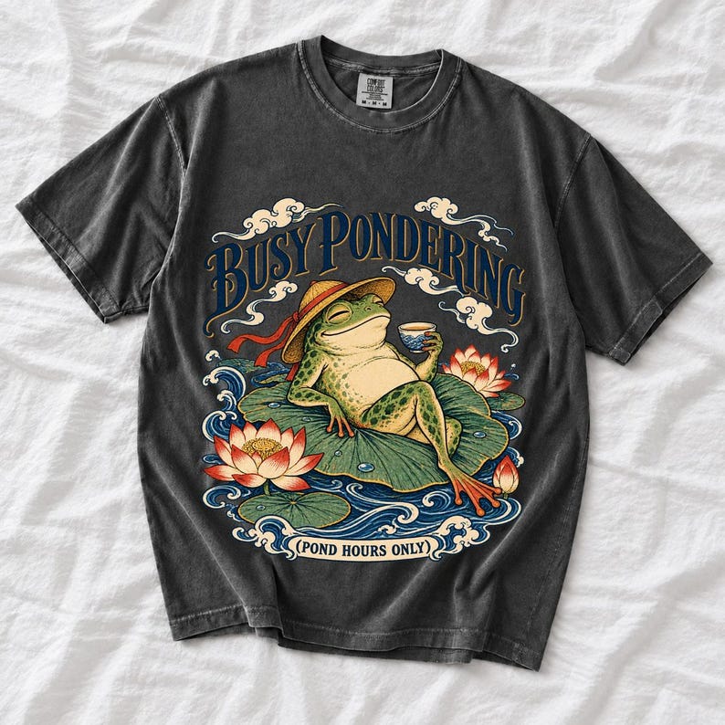 Лягушка «Busy Pondering (Pond Hours Only)»