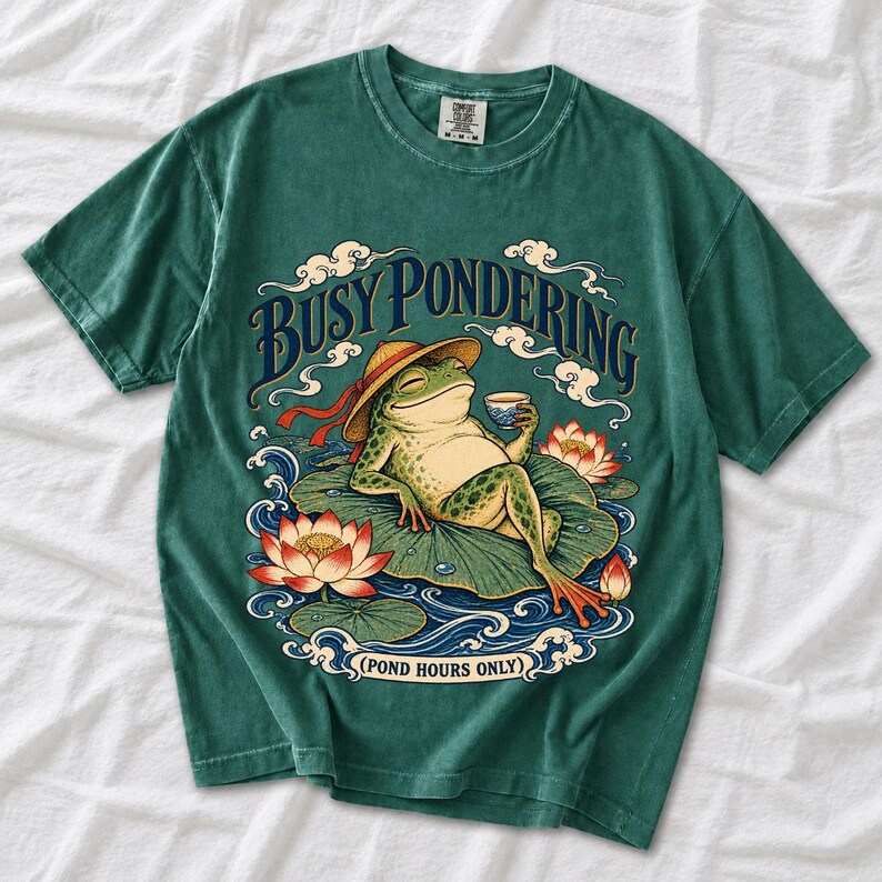 Лягушка «Busy Pondering (Pond Hours Only)»