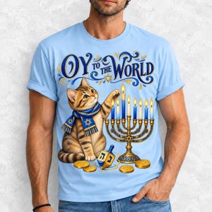 Кот и менора «Oy to the World»