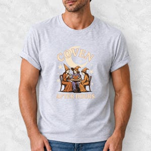 Coven After Hours Witch Shirt, Comfort Colors 1717 Halloween Tea Party Tee product mockup, image 17