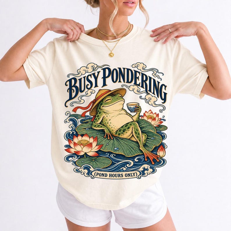 Лягушка «Busy Pondering (Pond Hours Only)»