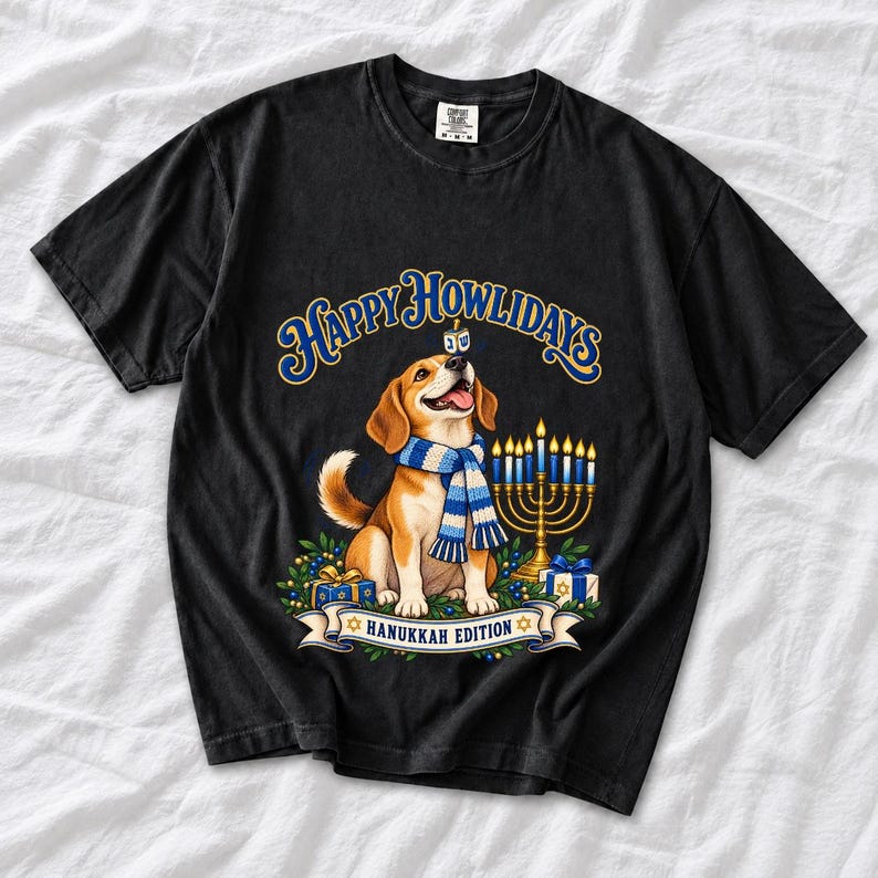 Собака «Happy Howlidays — Hanukkah Edition»