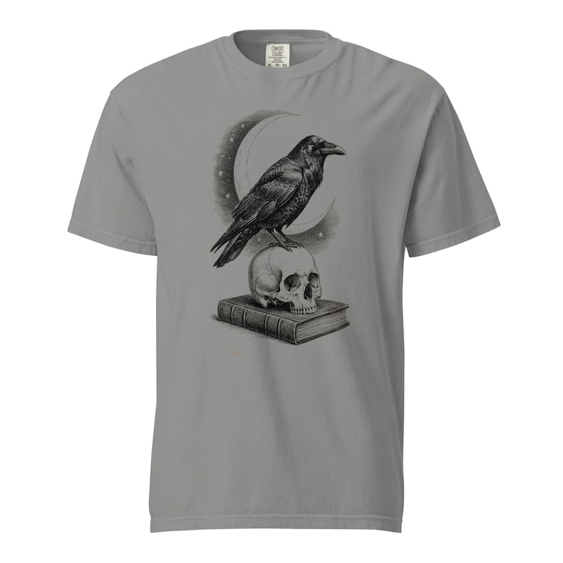 Raven Skull Shirt by AeroBeloved
