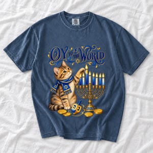 Кот и менора «Oy to the World»