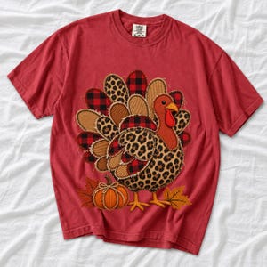Индейка «рваная аппликация» (faux reverse applique)