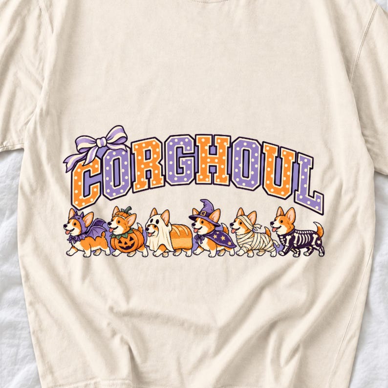 CORGHOUL Halloween Corgi Shirt by AeroBeloved