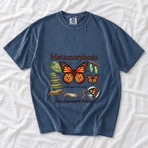 Metamorphosis Monarch Butterfly Comfort Colors Shirt product mockup, image 2