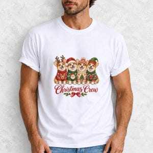 Comfort Colors Corgi Christmas Crew Shirt, Corgi Ugly Sweater Tee, Funny Corgi Christmas T-shirt, Corgi Mom Holiday Shirt