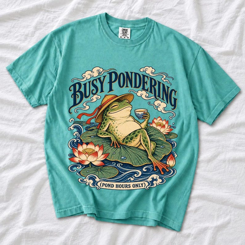 Лягушка «Busy Pondering (Pond Hours Only)»
