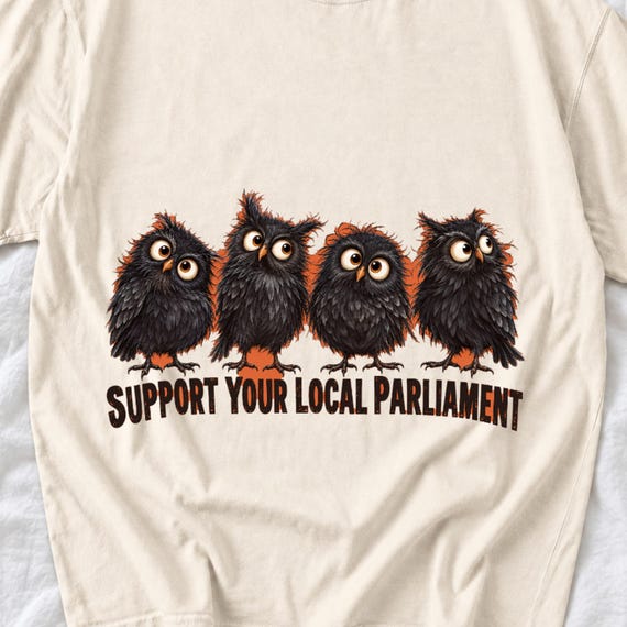 Support Your Local Parliament Owl Shirt by AeroBeloved