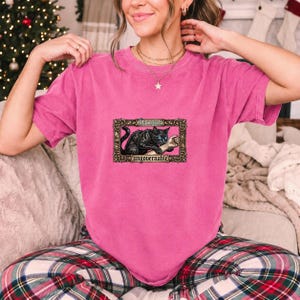 Become Ungovernable Black Cat Ornate Gothic Comfort Colors Shirt product mockup, image 10