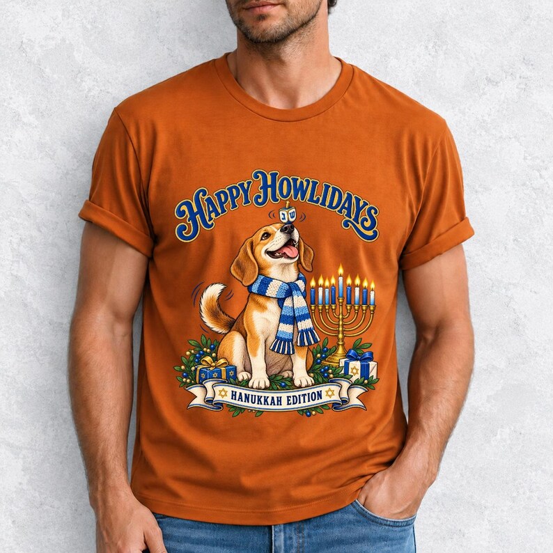 Собака «Happy Howlidays — Hanukkah Edition»