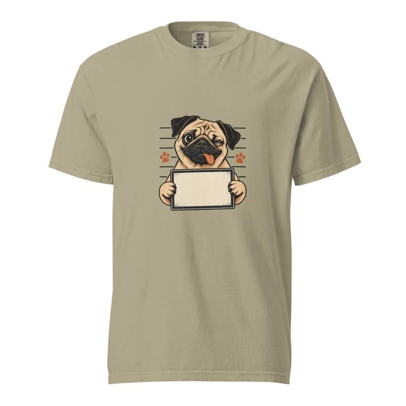 T-shirt met gepersonaliseerde huisdierfoto, T-shirt met honden- of kattenportret, Comfort Colors T-shirt met huisdierfoto, grappig T-shirt voor dierenliefhebbers afbeelding 3
