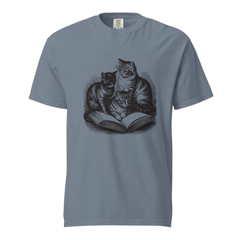 Three Cats Reading Shirt by AeroBeloved