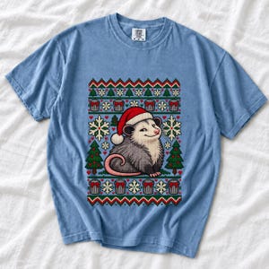 «Уродливый свитер» с опоссумом (faux knit)