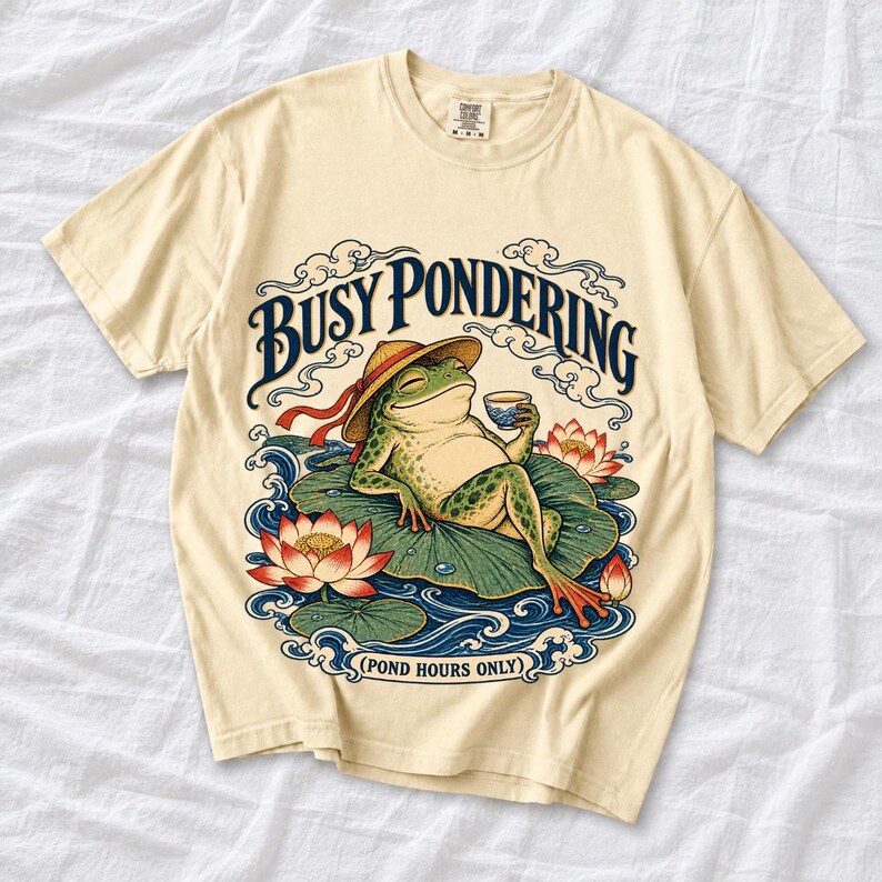 Лягушка «Busy Pondering (Pond Hours Only)»