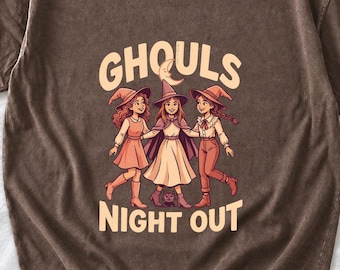 Camiseta de bruja para la noche de brujas, camiseta de amigas brujas, camiseta de brujas de Halloween, camiseta de bruja para la noche de chicas, camiseta de bruja del aquelarre