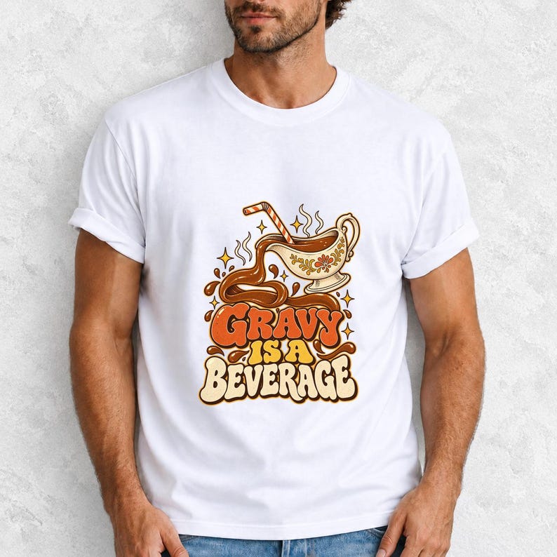 Comfort Colors Gravy Is a Beverage Shirt, Funny Thanksgiving Gravy Tee, Retro 90s Gravy T-shirt, Gravy Boat Shirt, Gravy Lover Tee
