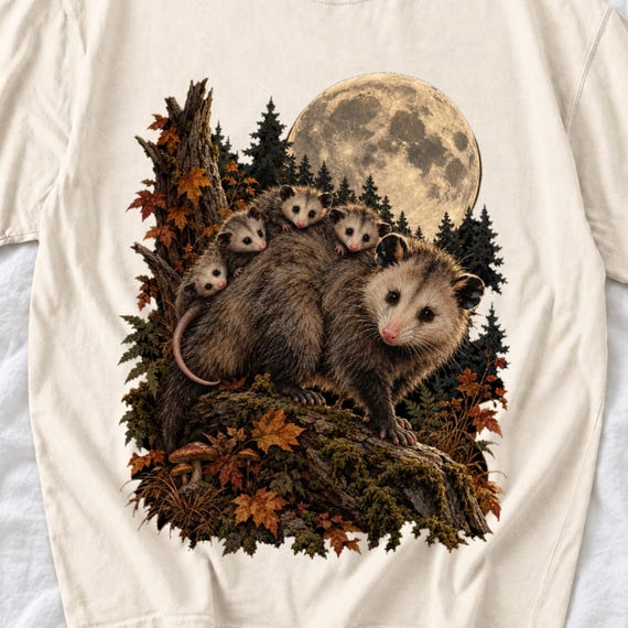 Mama Opossum Shirt by AeroBeloved