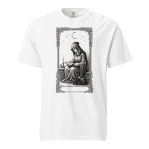 Tarot Card Shirt, The Reader Tarot Tee, Comfort Colors Bookish Tarot T-shirt, Witchy Tarot Card Shirt, Introvert Tarot Tee image 3