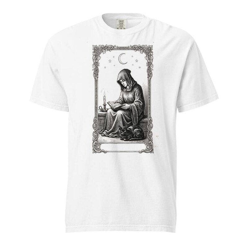 Tarot Card Shirt, The Reader Tarot Tee, Comfort Colors Bookish Tarot T-shirt, Witchy Tarot Card Shirt, Introvert Tarot Tee image 3