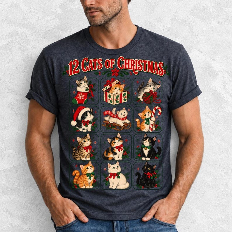 «12 Cats of Christmas» — ретро-сетка котов