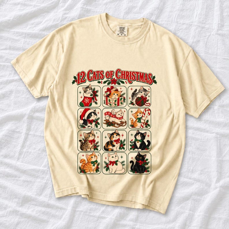 «12 Cats of Christmas» — ретро-сетка котов