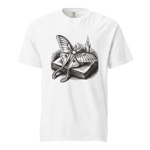 Luna Moth Shirt, Dark Academia Moth Tee, Comfort Colors Moth Lover T-shirt, Cottagecore Luna Moth Shirt image 6
