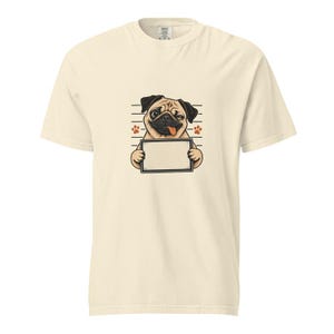 T-shirt met gepersonaliseerde huisdierfoto, T-shirt met honden- of kattenportret, Comfort Colors T-shirt met huisdierfoto, grappig T-shirt voor dierenliefhebbers afbeelding 4